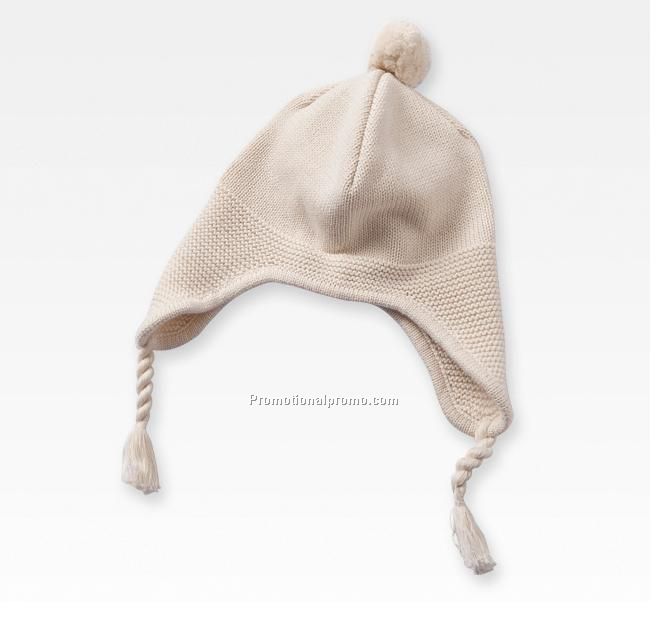 Baby earflap knitting hat