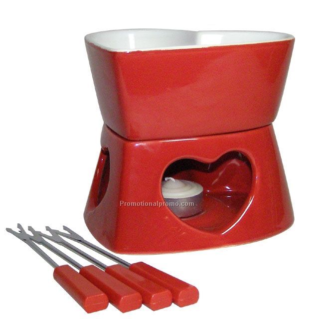Porcelain Fondue Set