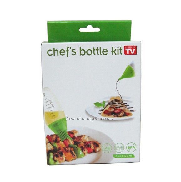 Barbecue Multifunctional Silicon Brush With Oil Bottle