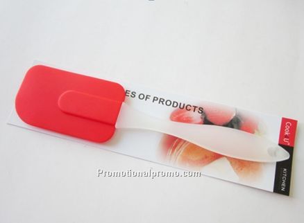 Food grade customized plastic handle silicone spatula set