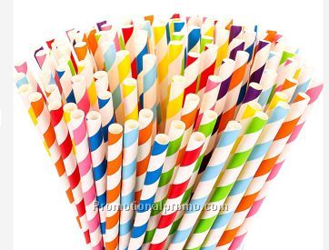 Biodegradable Paper Spoon Straw Milkshake Straws Drinking Paper Straw