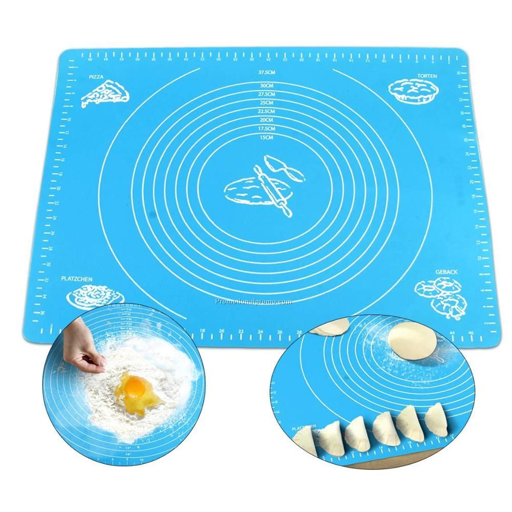 Eco-friendly 65*45cm Reusable Rolling Kneading Dough Silicone  Mat