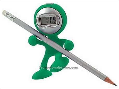 Klok in de vorm van een mannetje...