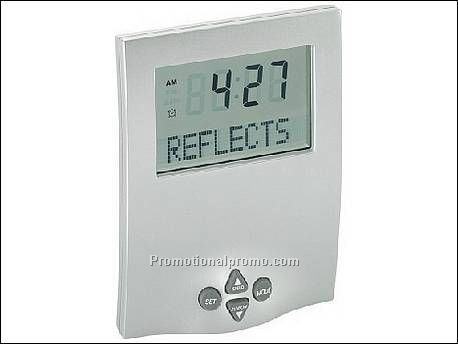 Klok met wekker en doorzichtig...