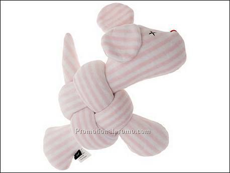Knotted cuddle toy Dog velvet