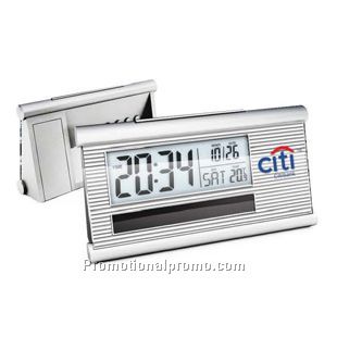 Solar Power LCD clock