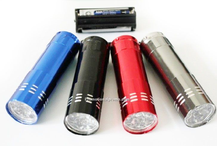 9 LED Aluminium Flashlight