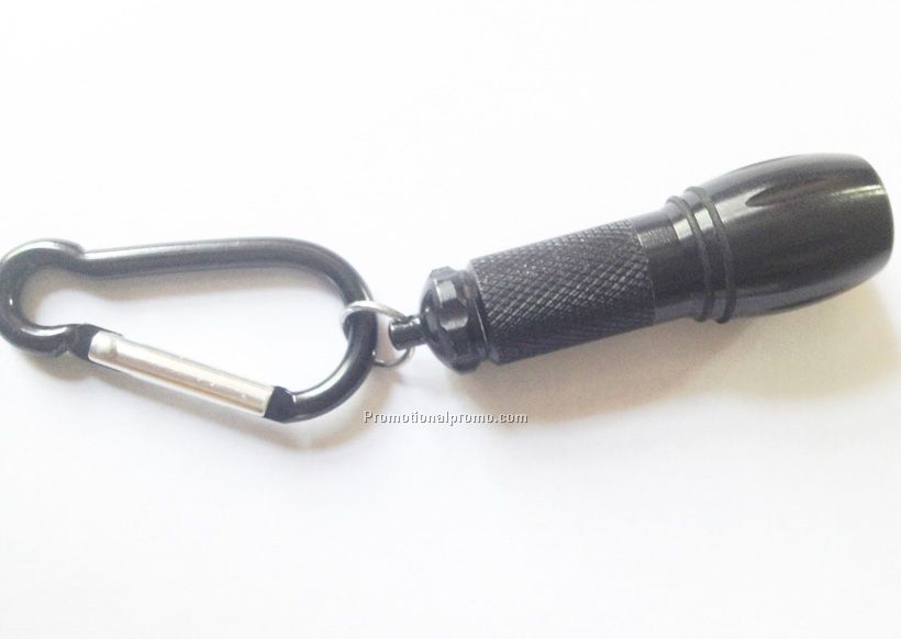 Aluminum Carainber with LED Flashlight