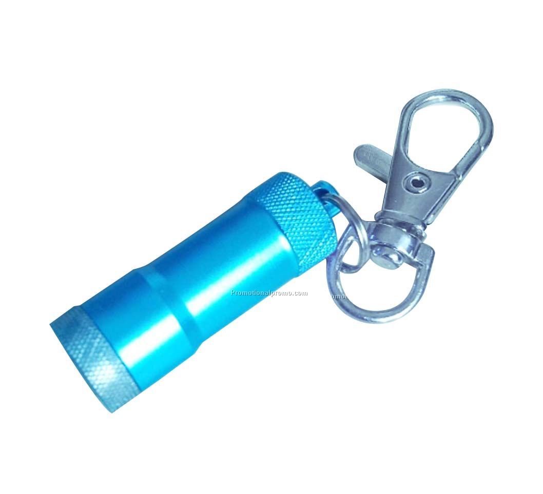 Mini LED flashlight with carabiner