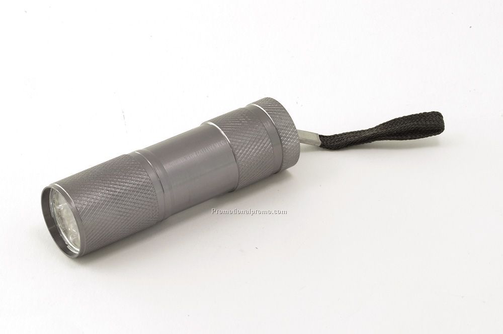 Aluminum mini 9 LED flashlight