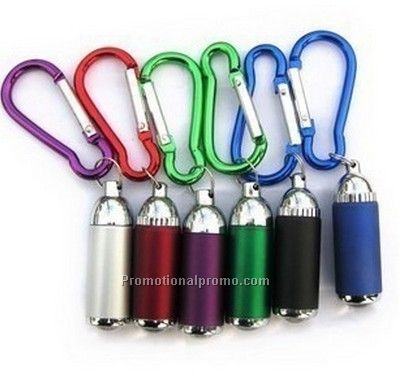 Portbale climbing carabiner LED flashlight, OEM logo flashlight