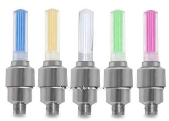 Bicycle Lights LED Tyre Tire Valve Hat Wheel Spokes LED Light 4 Colors Hot Sale Colorful Button Cell  Bike Wheel Light
