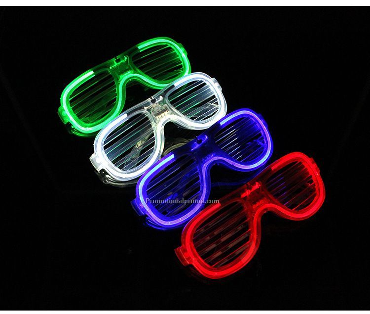 LED flashing glasses shutters/ Cold Light Luminous Glasses for Party/ Shutter Shades LED Glasses