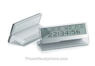 Lambda. LCD desk clock