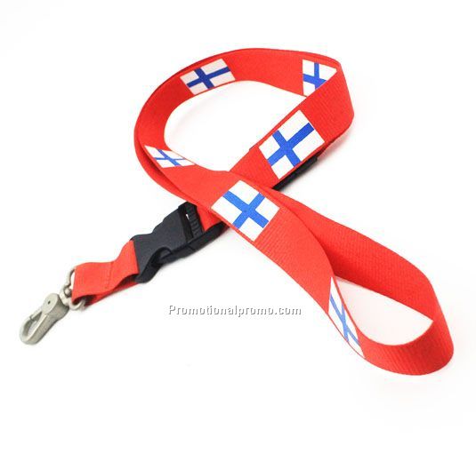 high quality Promotional Polyester clock lanyard