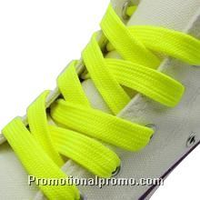 Promotional polyester neon shoelaces