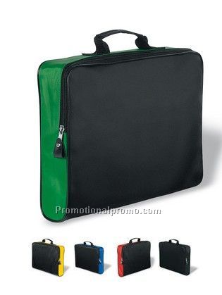 Conference bag with zipper