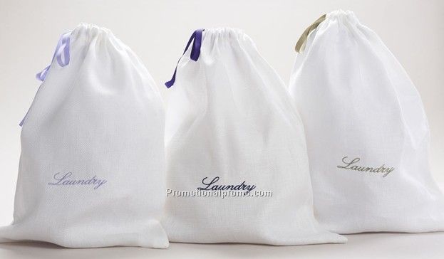 Laundry Bag with Polyester ribbon closure