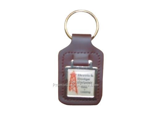 LARGE TEAR SHAPED- SQUARE METAL- ACRYLIC MEDALLION KEY FOBS