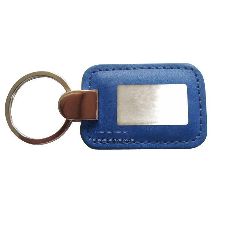 Customized metal leather keychain