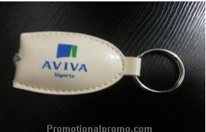 Leather LED keychain