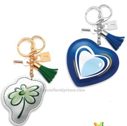 Promotional Metal with PU keychain