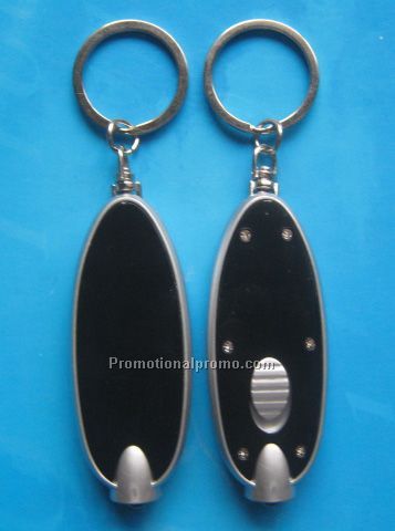 Oval LED keychain