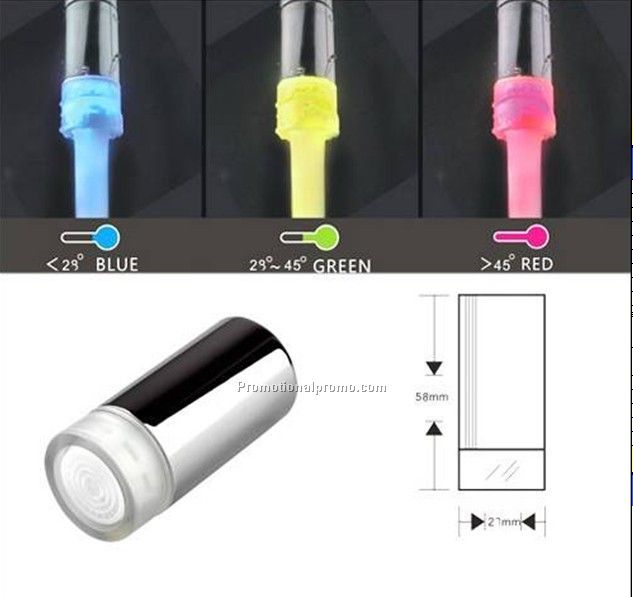 6 LED Three Colors LED Faucet