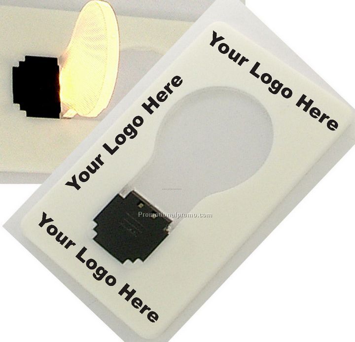 Credit Card Size Light Bulb Flashlight.
