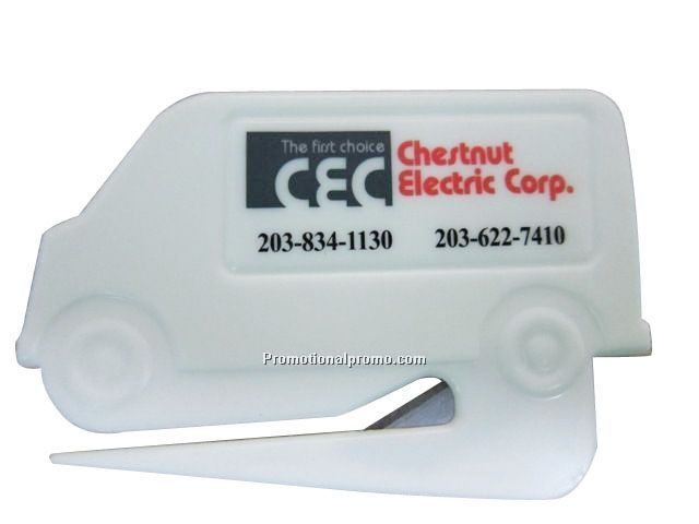 Van shaped letter opener