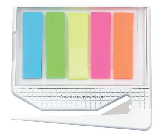 Plastic Letter Opener with Sticky Memo Pad