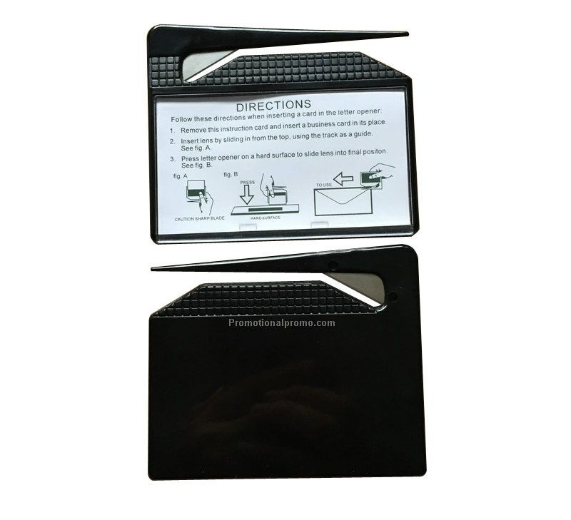 Rectangle Business Card Letter Opener with Window