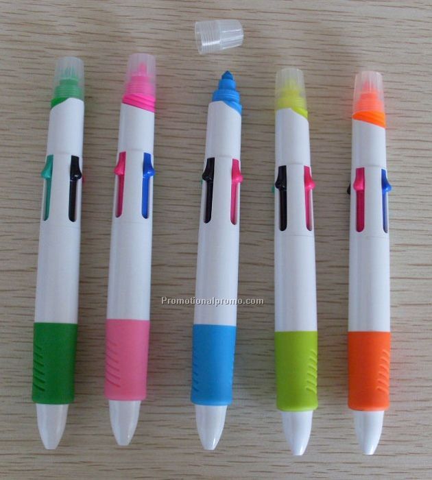 promotional 4 in 1 pen with highlighter