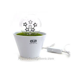 LYL Stars Night Light Potted Plant Lamp
