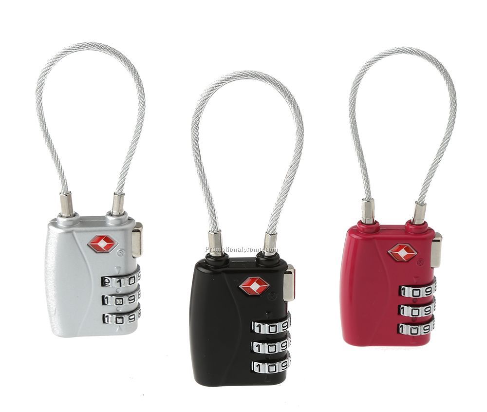 Promotional TSA luggage lock with different color