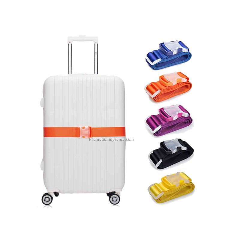 Printed Adjustable Travel Luggage Belt Personalized Nylon Luggage Strap