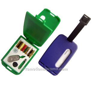 Luggage Tag with sewing kit