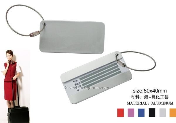 Travel and souvenir metal luggage tag