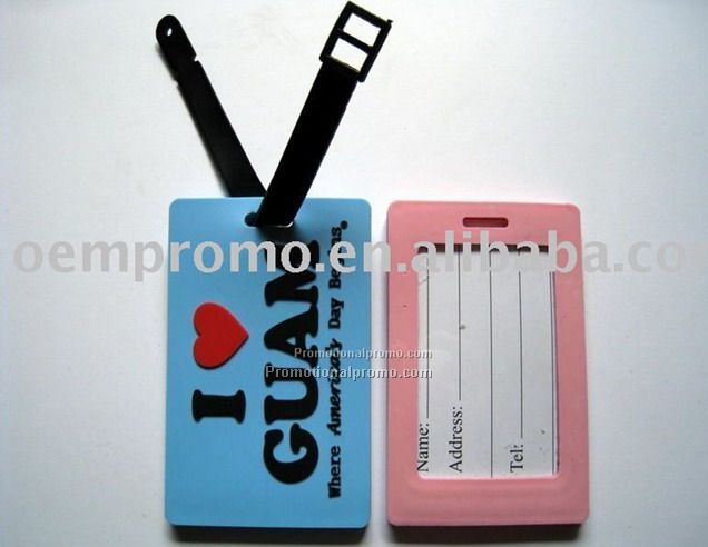 promtional soft rubber PVC Luggage Tag