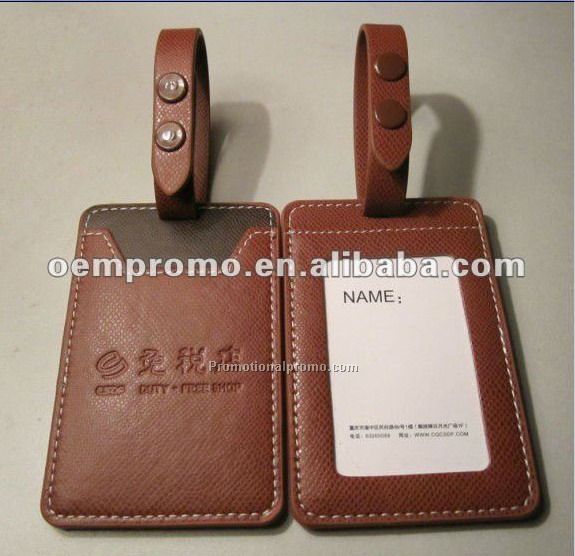 promotional PU Luggage Tag