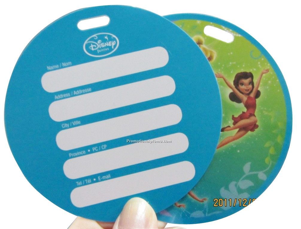 plastic hang tag for luggage