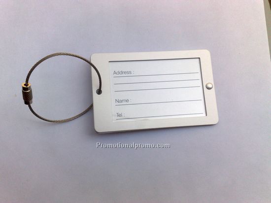 Aluminum metal luggage tag