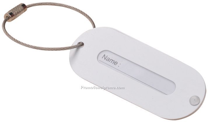Aluminum luggage tag