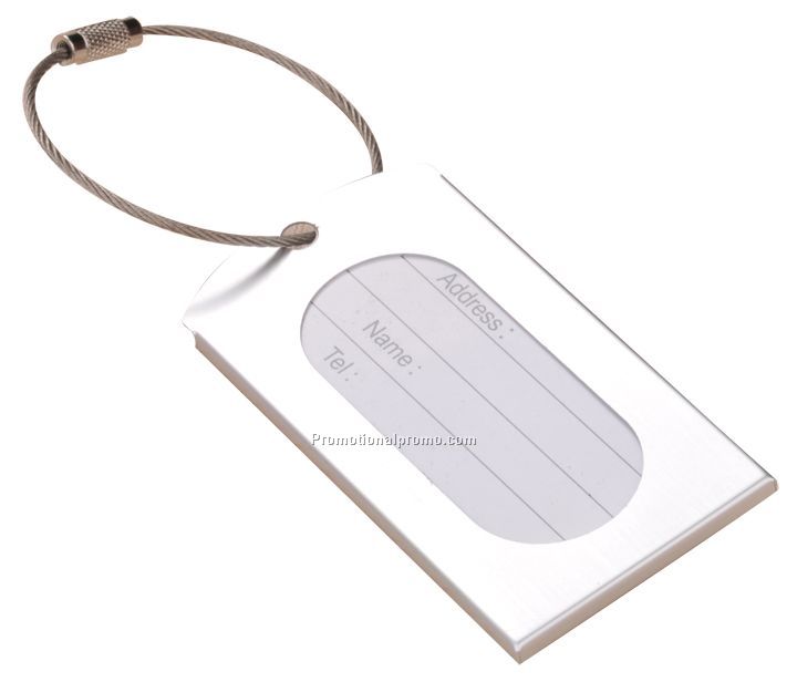 Aluminum luggage tag