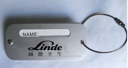 aluminum luggage tag