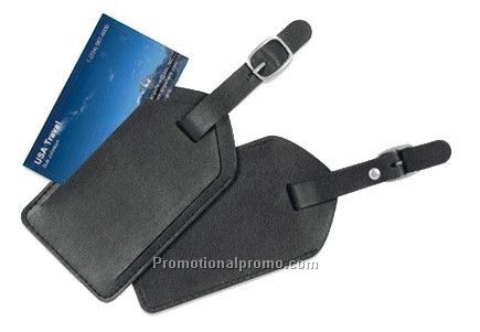 Real Leather Luggage tag