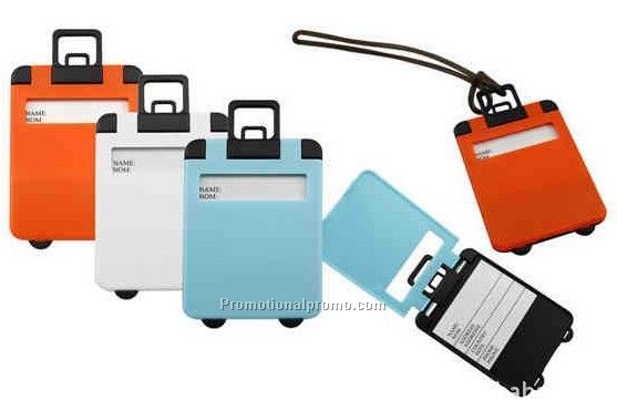 Plastic luggage tag