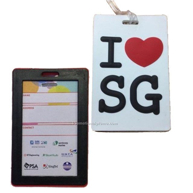 Soft PVC luggage tag