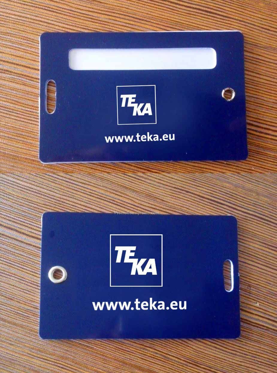 Hard PVC luggage tag