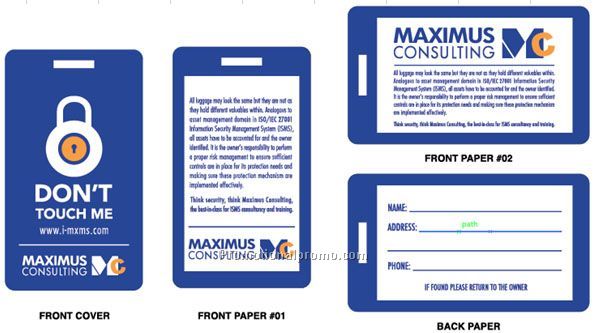 Silica gel luggage tag